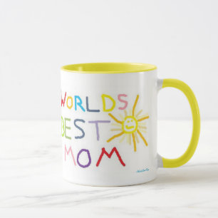MOTHER'S DAY COFFEE MUGS - WORLDS BEST MOM - GIFTS