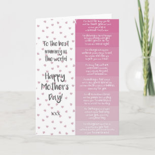 Mother's Day Coupon Card