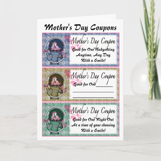 Mother's Day Coupons Card (Front)