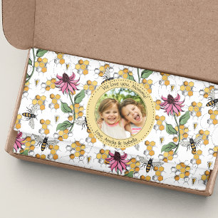 Mothers Day Custom Kids Photo Royal Queen Bee Tissue Paper