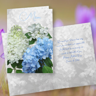 Mothers Day Custom Message Floral Invitation