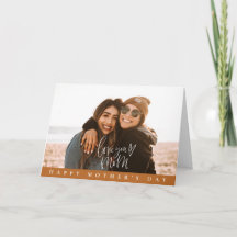 Mother's Day Custom Photo Folded Greeting Card