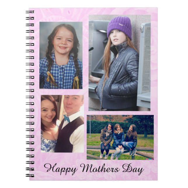 Mother's Day Custom Photo Personalised Journal (Front)