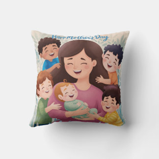 mother's day customise Throw Pillow