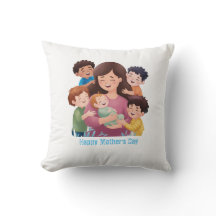mother's day customise Throw Pillow