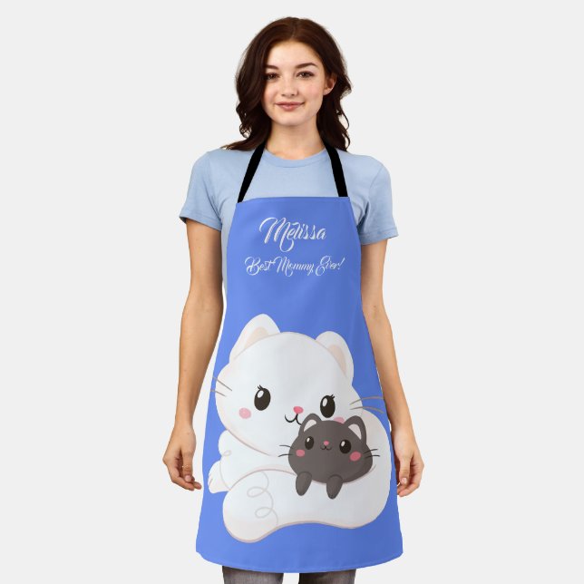 Mother's Day Cute Cats.  Apron (Worn)