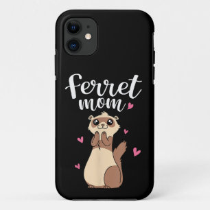 Mother's Day Cute Women Weasel Ferret Mum iPhone 11 Case