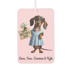Mother's Day Dachshund Car Air Freshener