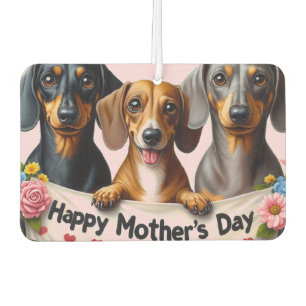 Mother's Day Dachshund Car Air Freshener