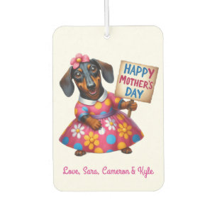 Mother's Day Dachshund Car Air Freshener