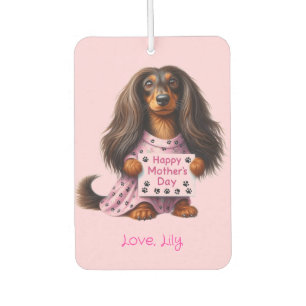 Mother's Day Dachshund Car Air Freshener