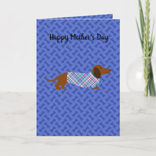 Mother's Day Dachshund Card