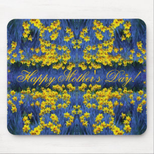 Mother's Day Daffodil Spring Fantasy Mouse Mat
