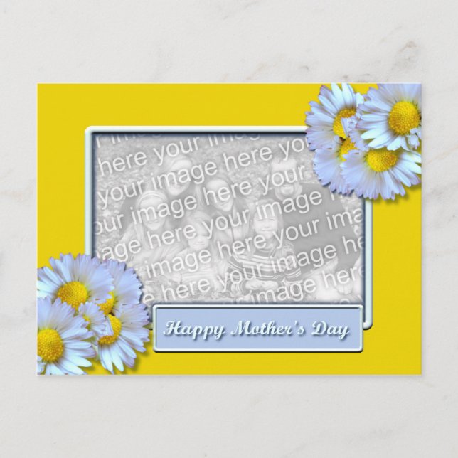 Mothers Day Daisies Postcard (Front)