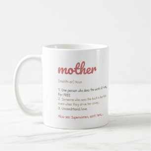 Mother's Day Definition Wildflowers Mug