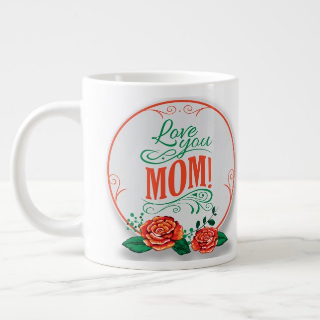 mothers-day-desgin large coffee mug (Left)