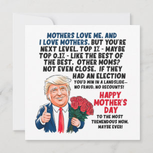 Mother's Day Donald Trump Holiday Card