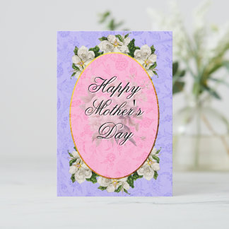 Mother's Day Elegant Vintage Beautiful Thank You Card