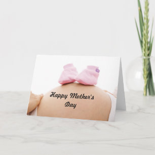 Mother's Day Expectant Mother Baby Girl Card