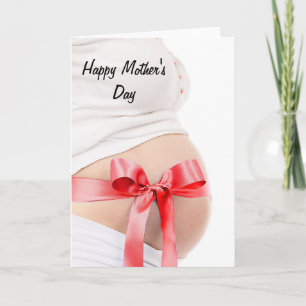 Mothers Day Expectant Mother Girl Card