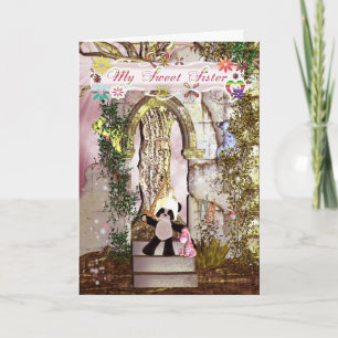 Mother's Day Fantasy.. There be dragons Sister Card