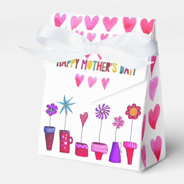 Mother's Day Favour Gift Box - With Love (Front Side)