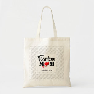 MOTHER'S DAY Fearless Mum Hearts Tote Bag