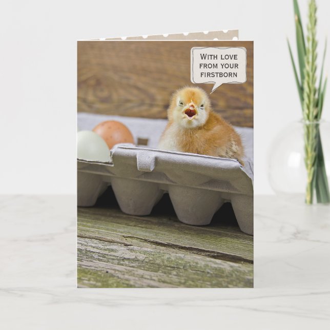 Mother's Day Firstborn Chick Card (Front)
