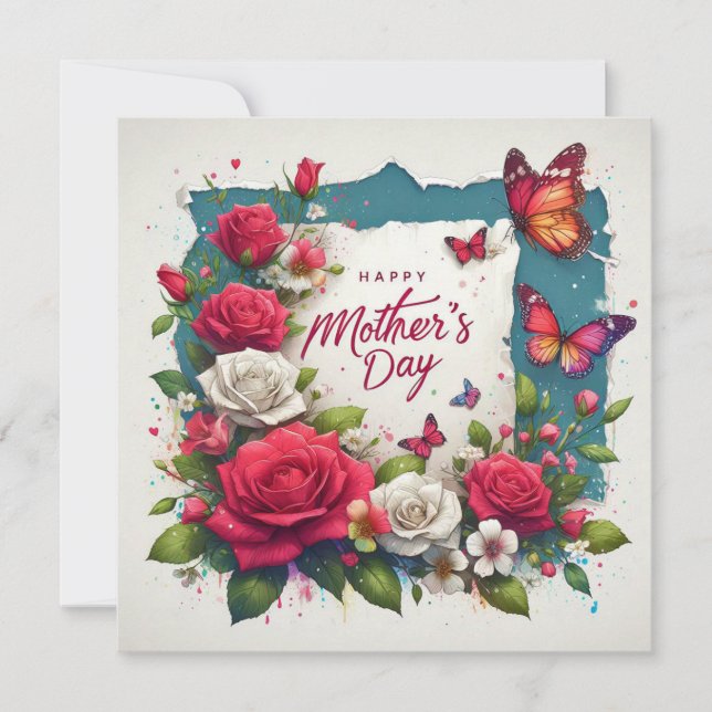 Mother's Day Flat Card (Front)
