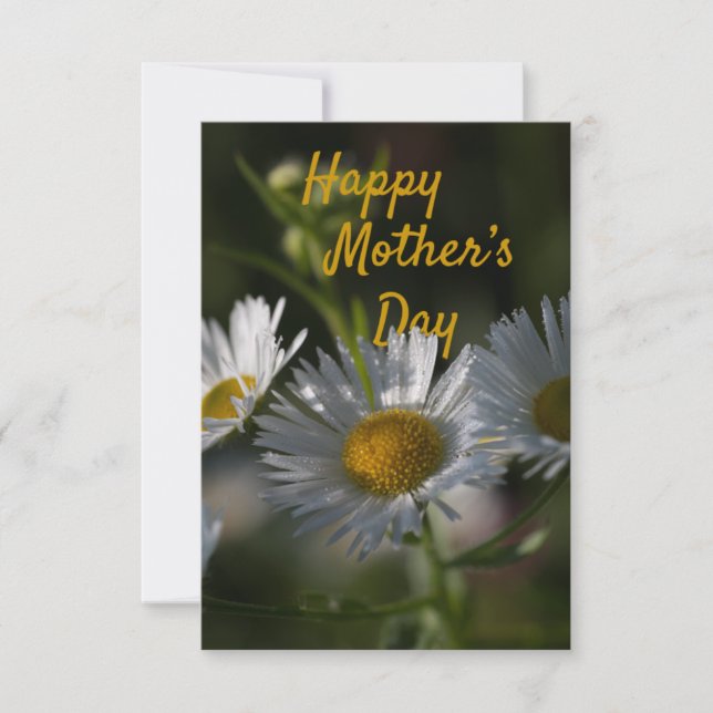 Mother's Day flat card-Daisy Card (Front)