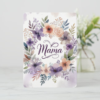 Mother's day Flat Greeting Card