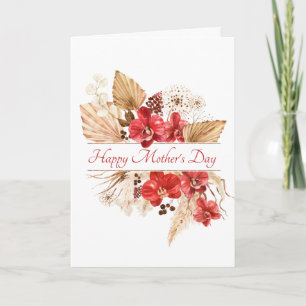Mother's Day Floral Blank Inside Card
