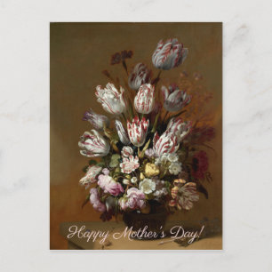 Mother's Day - Floral Bouquet Dutch Fine Art Postcard