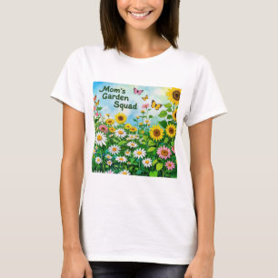 Mother's Day Floral Garden Squad T-Shirt