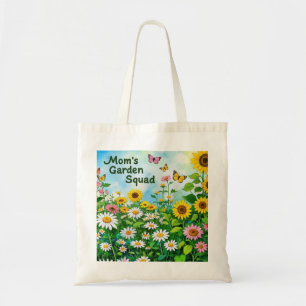 Mother's Day Floral Garden Squad Tote Bag
