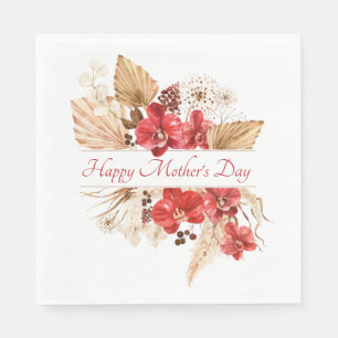Mother's Day Floral Party Napkin