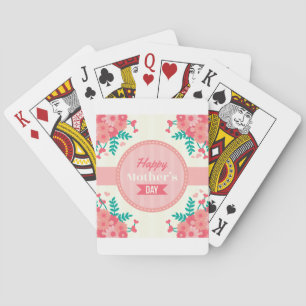 mothers day floral playing cards