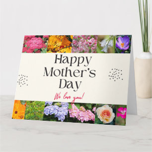 Mothers Day floral print Card