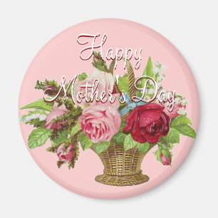 Mother's Day Flower basket Magnet