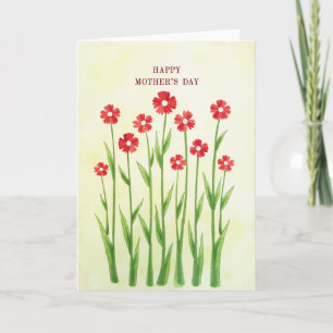 Mothers Day Flower Bouquet Card