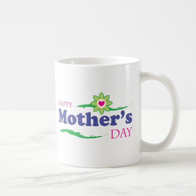 Mother's Day - Flower Heart Coffee Mug (Right)