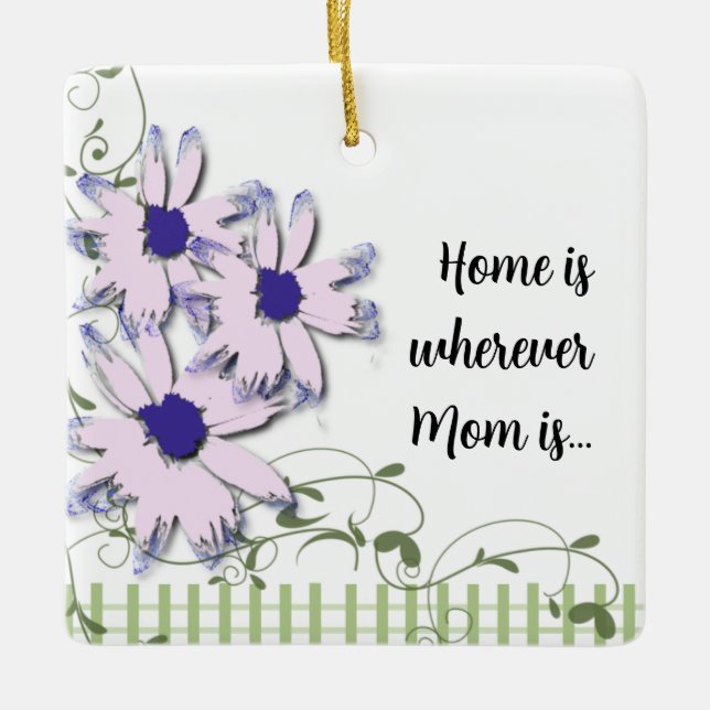 Mothers Day Flower Ornament (Front)