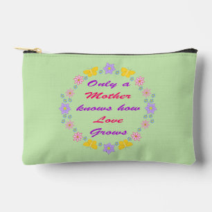Mothers Day Flowers and Butterflies Accessory Pouch