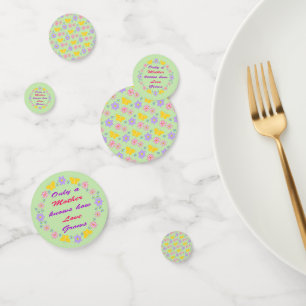 Mothers Day Flowers and Butterflies Confetti