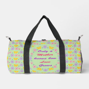 Mothers Day Flowers and Butterflies Duffle Bag