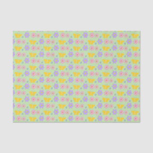 Mothers Day Flowers and Butterflies Patterned Tissue Paper
