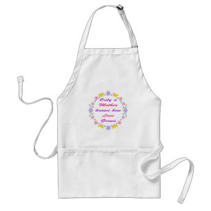 Mothers Day Flowers and Butterflies Standard Apron