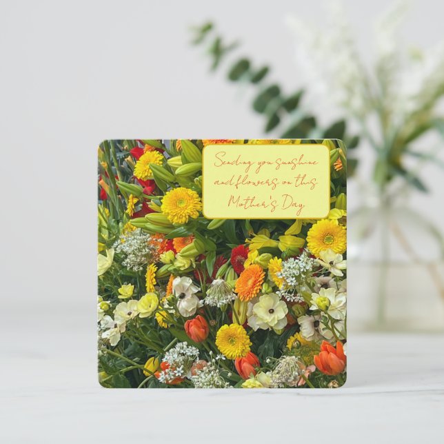 Mother's Day flowers  Announcement (Standing Front)