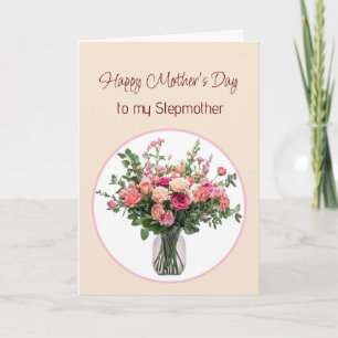Mother's Day Flowers Bouquet for Stepmother Card