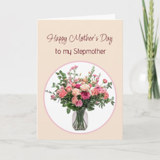 Mother's Day Flowers Bouquet for Stepmother Card